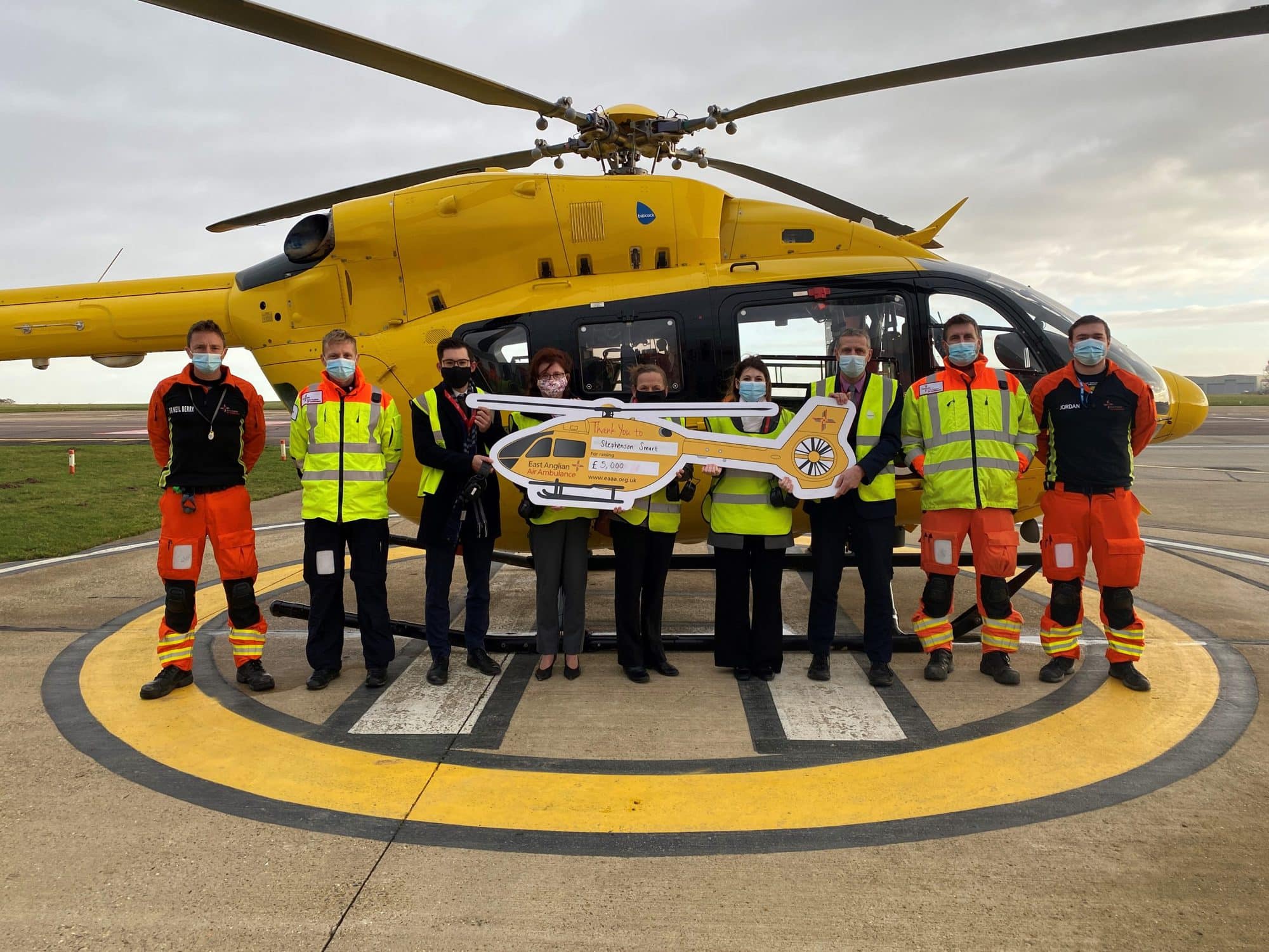 Stephenson Smart raise £5,000 for East Anglian Air Ambulance
